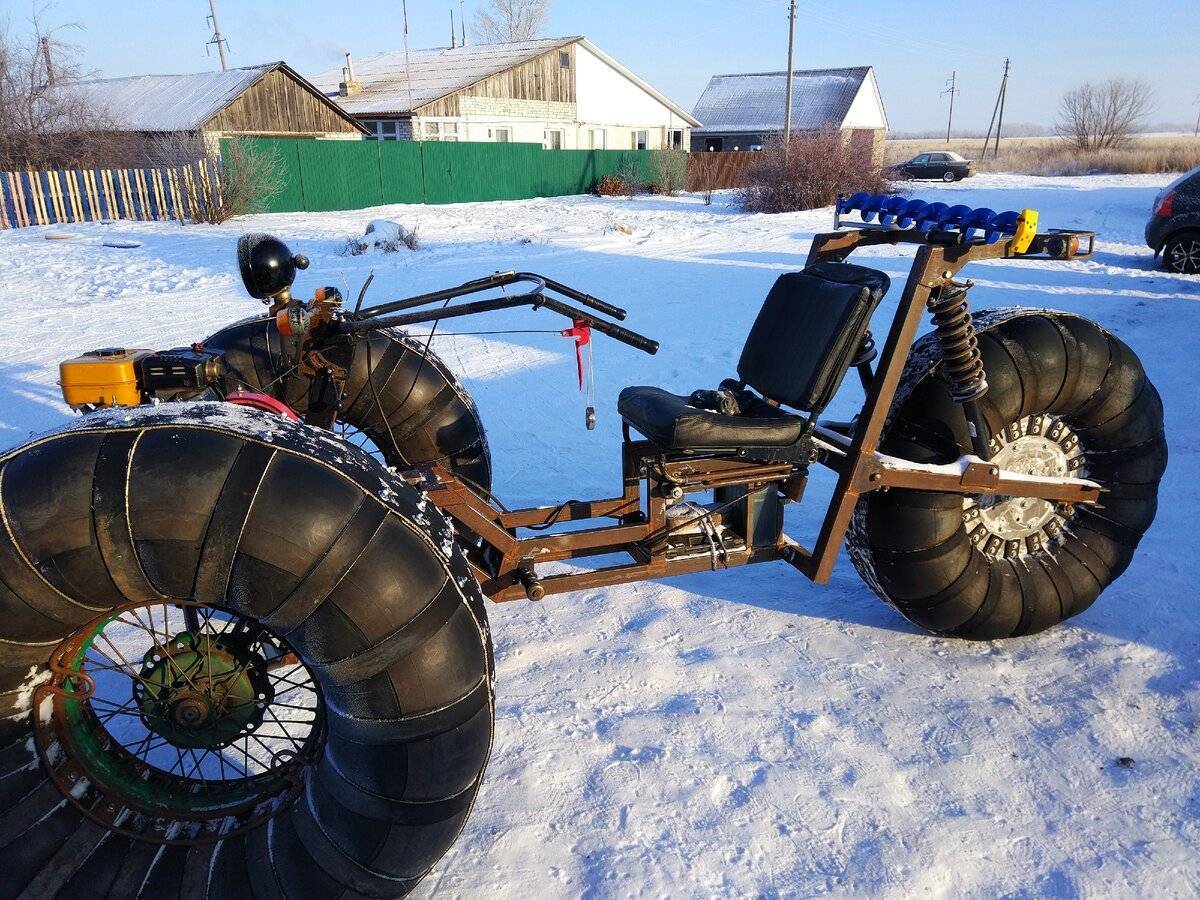 Самодельный снегоход из мотоблока своими руками