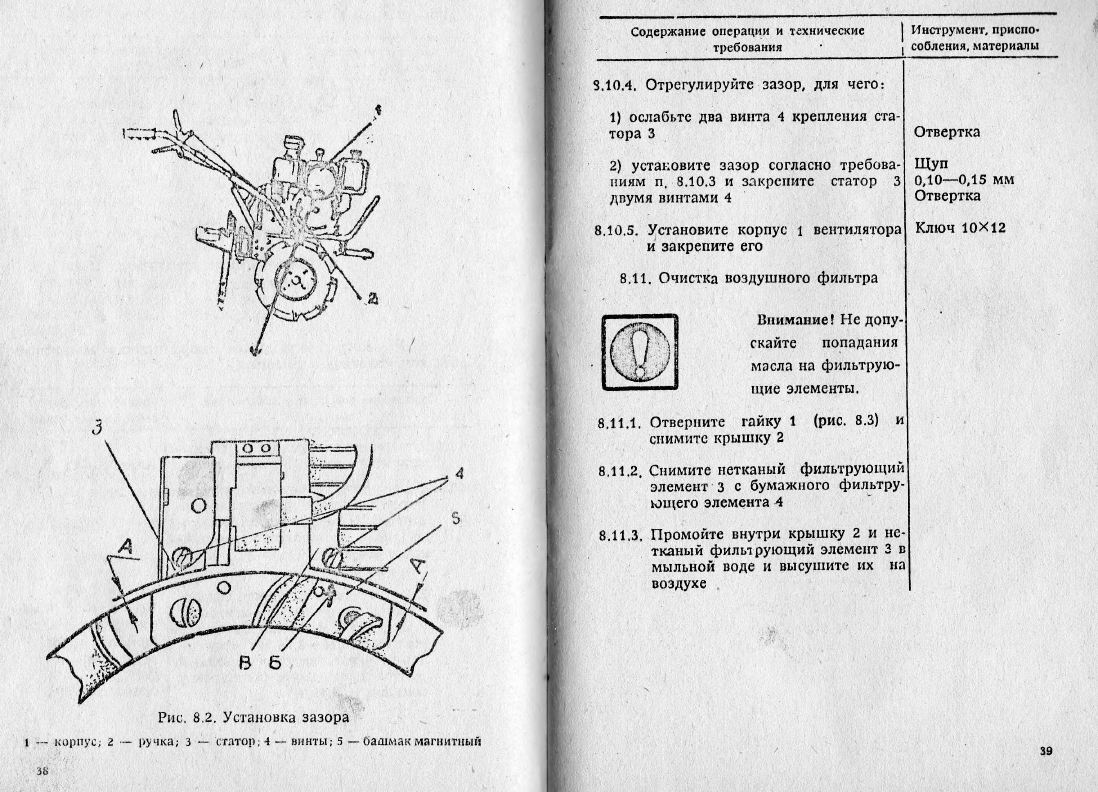 Зажигание на мотоблоке: как установить и проверить