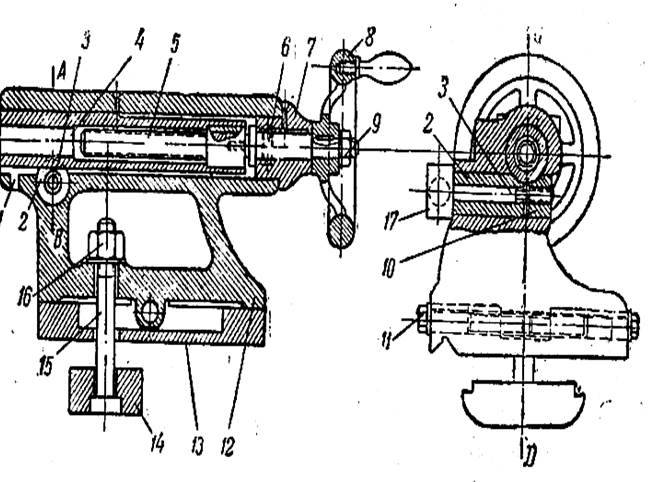 Пиноль токарного станка чертеж