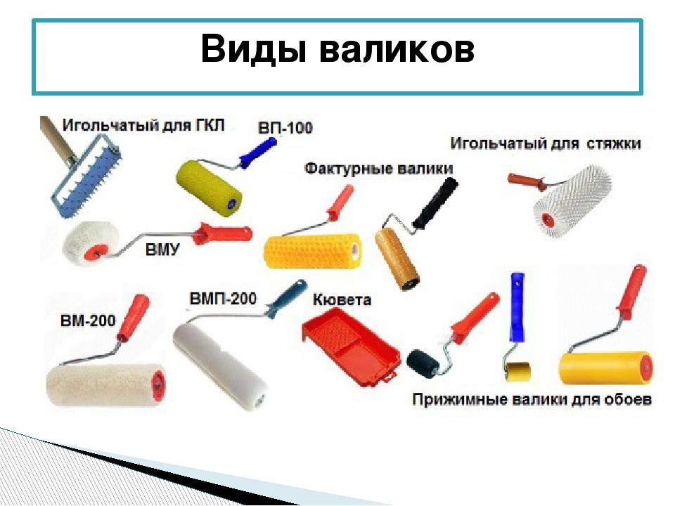 Валик малярный, виды валиков, валик для покраски стен, для чего нужен валик