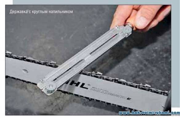 Угол заточки цепи бензопилы штиль на станке
