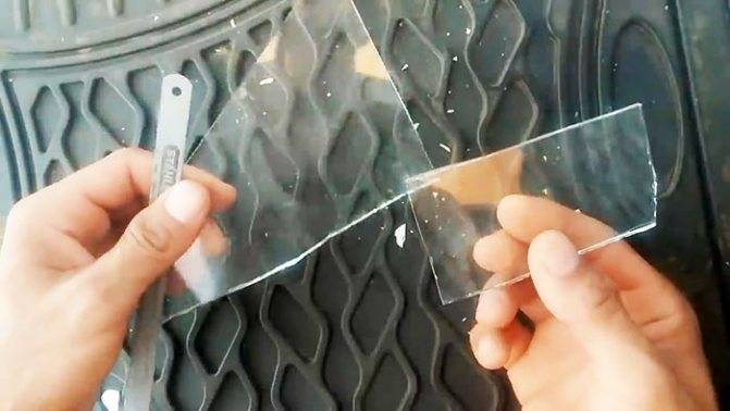 Как отрезать зеркало без стеклореза