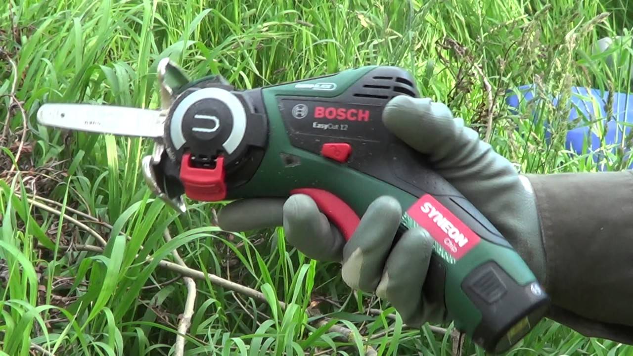 Bosch easycut 12 аккумуляторная цепная пила