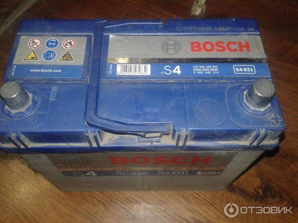 Зарядка автомобильного аккумулятора bosch s4 silver
