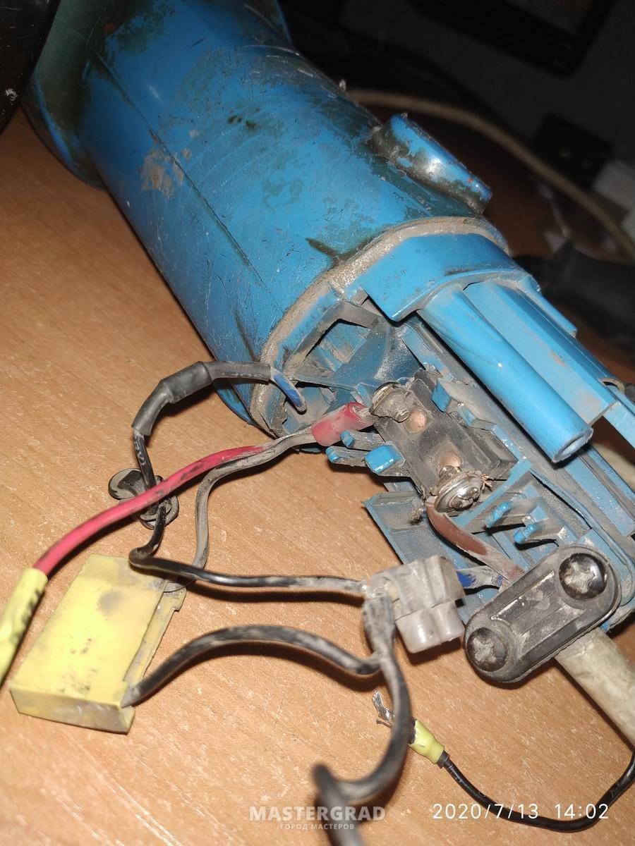 Использование электрической схемы при ремонте болгарки