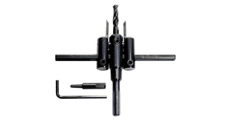 Сверло балеринка (пила круговая) по гипсокартону fit (фит) 12-400мм