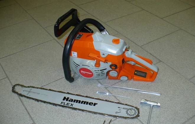 Бензопилы hammer (хаммер) — модели их характеристики