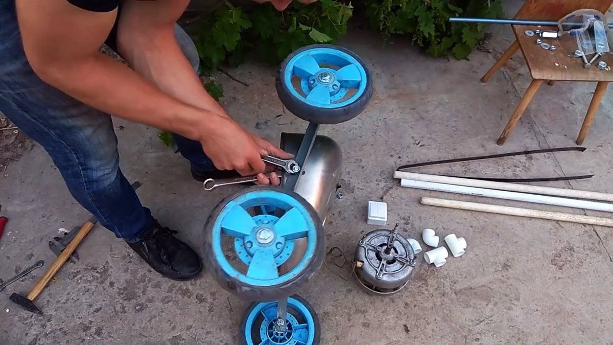 Как сделать электрическую газонокосилку своими руками из стиральной машины или болгарки