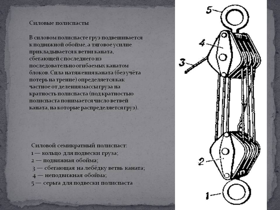 Полиспаст что это фото