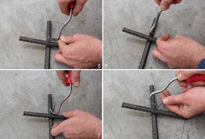 Крючок для вязания арматуры: разновидности, способы изготовления и использование