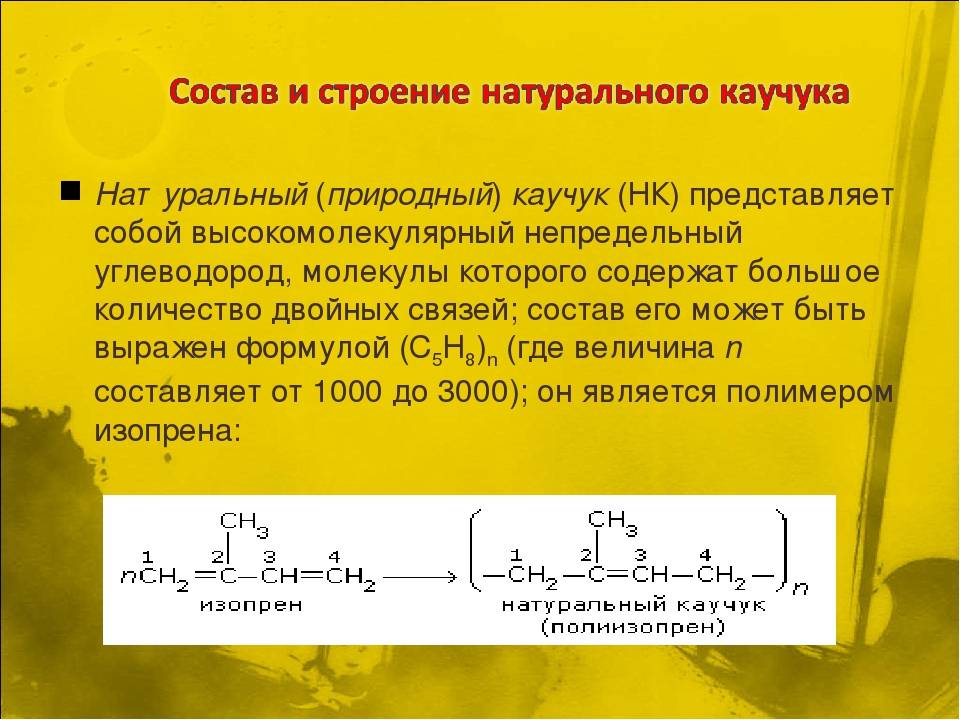 Синтетические каучуки история многообразие и перспективы презентация