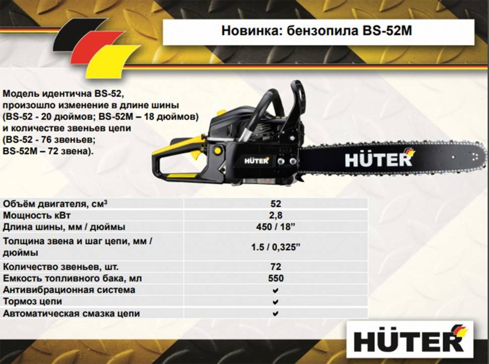 Бензопила huter bs-25: обзор, отзывы, сравнение с аналогами