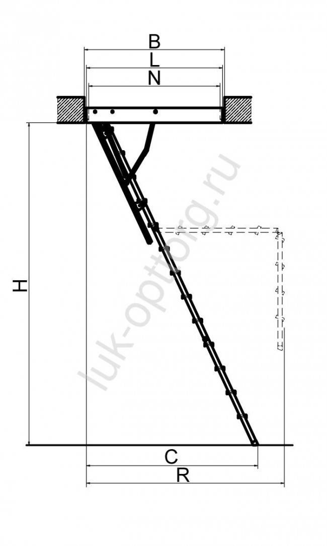 Складные чердачные лестницы видео-инструкция по монтажу своими руками, особенности лестничных конструкций на чердак, цена, фото
