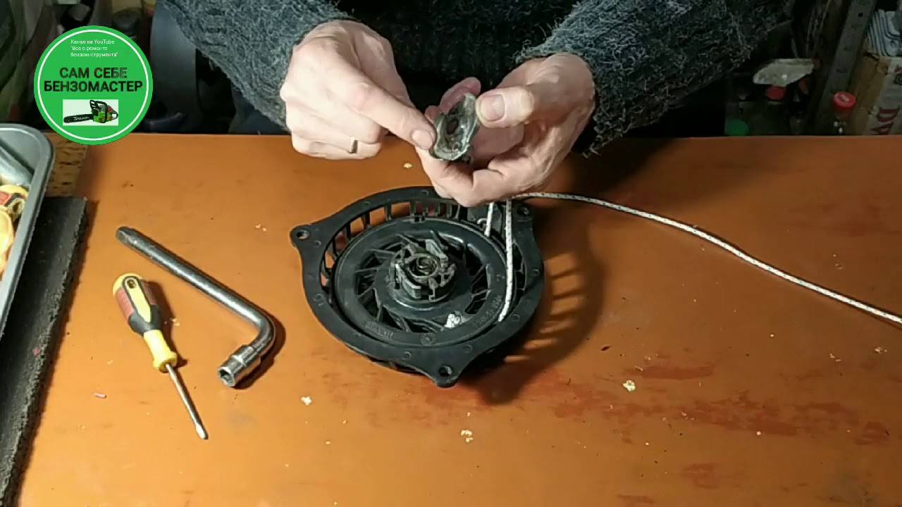 Как заменить на триммере шнур стартера - jusof.com