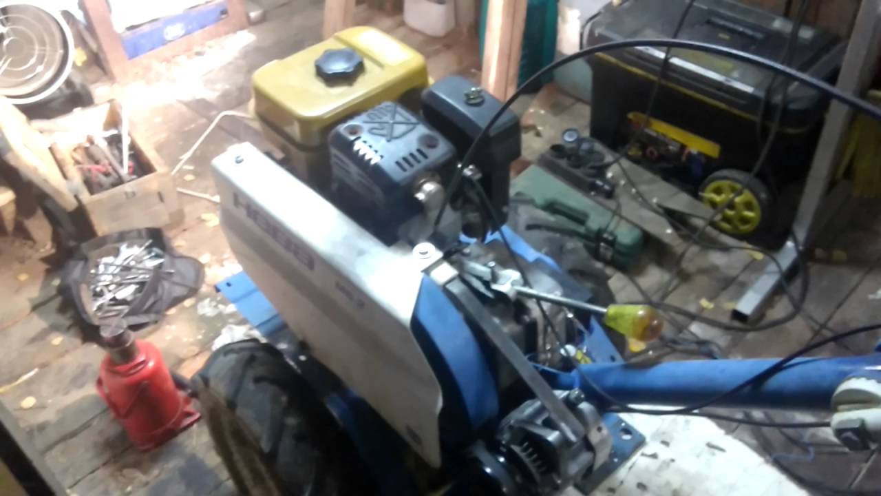 Свет на мотоблоке: как установить фару, если она не предусмотрена производителем