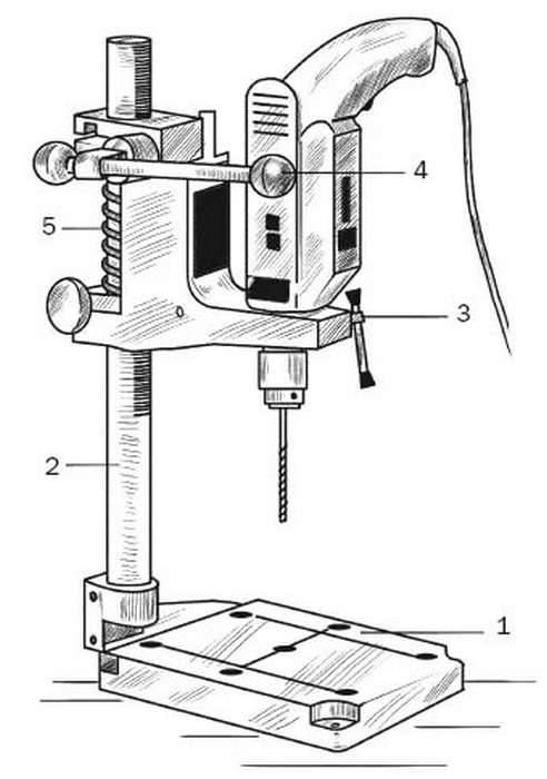 Самодельная стойка для дрели своими руками чертежи