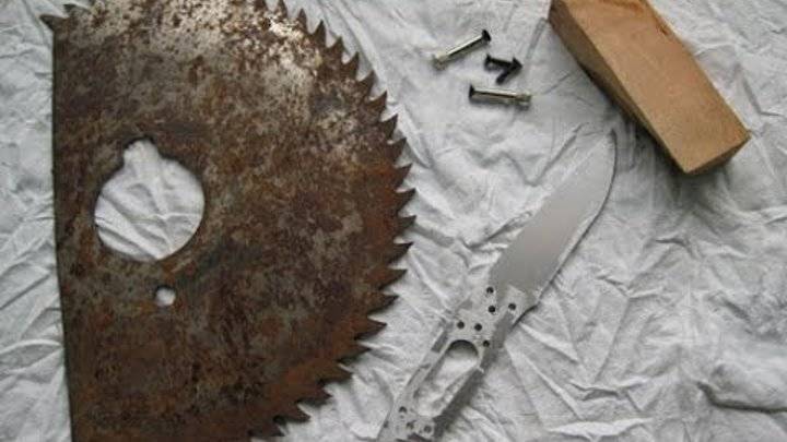Сделать нож из диска. как сделать своими руками нож по металлу из алмазного диска циркулярной пилы