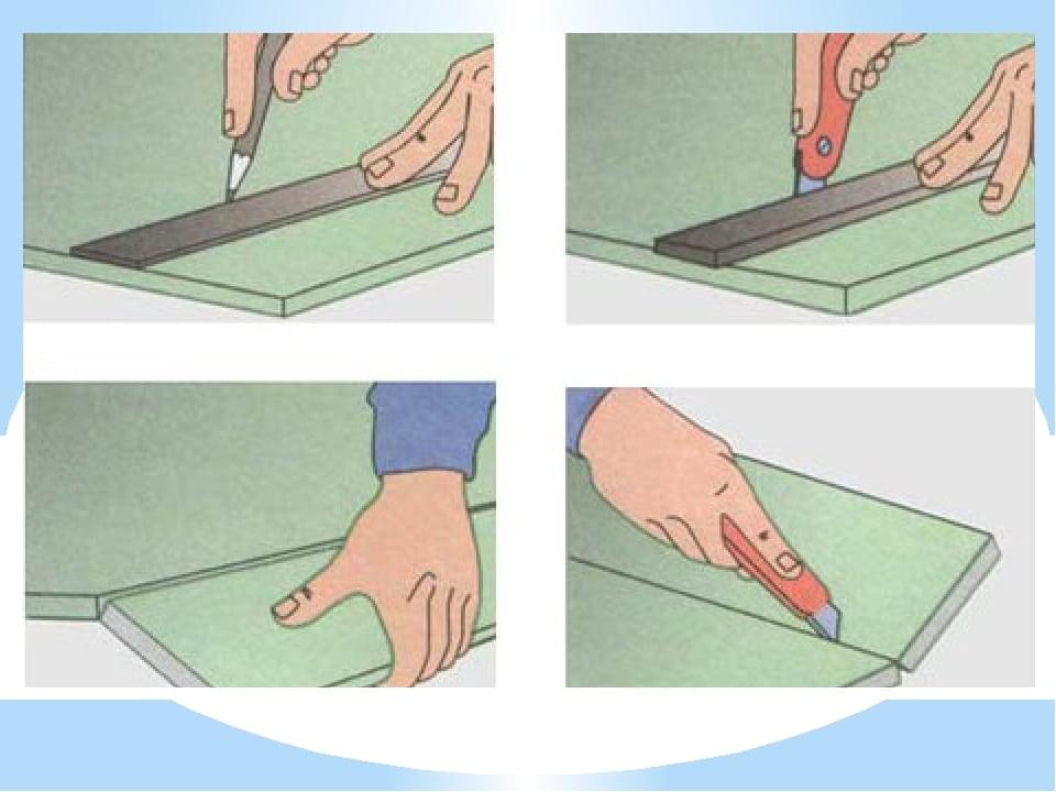 Как и чем резать гипсокартон в домашних условиях: правильный раскрой листов своими руками