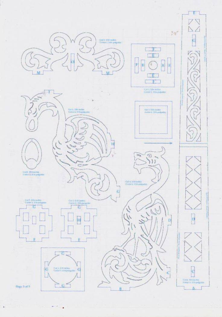 Чертежи выпиливание ручным лобзиком