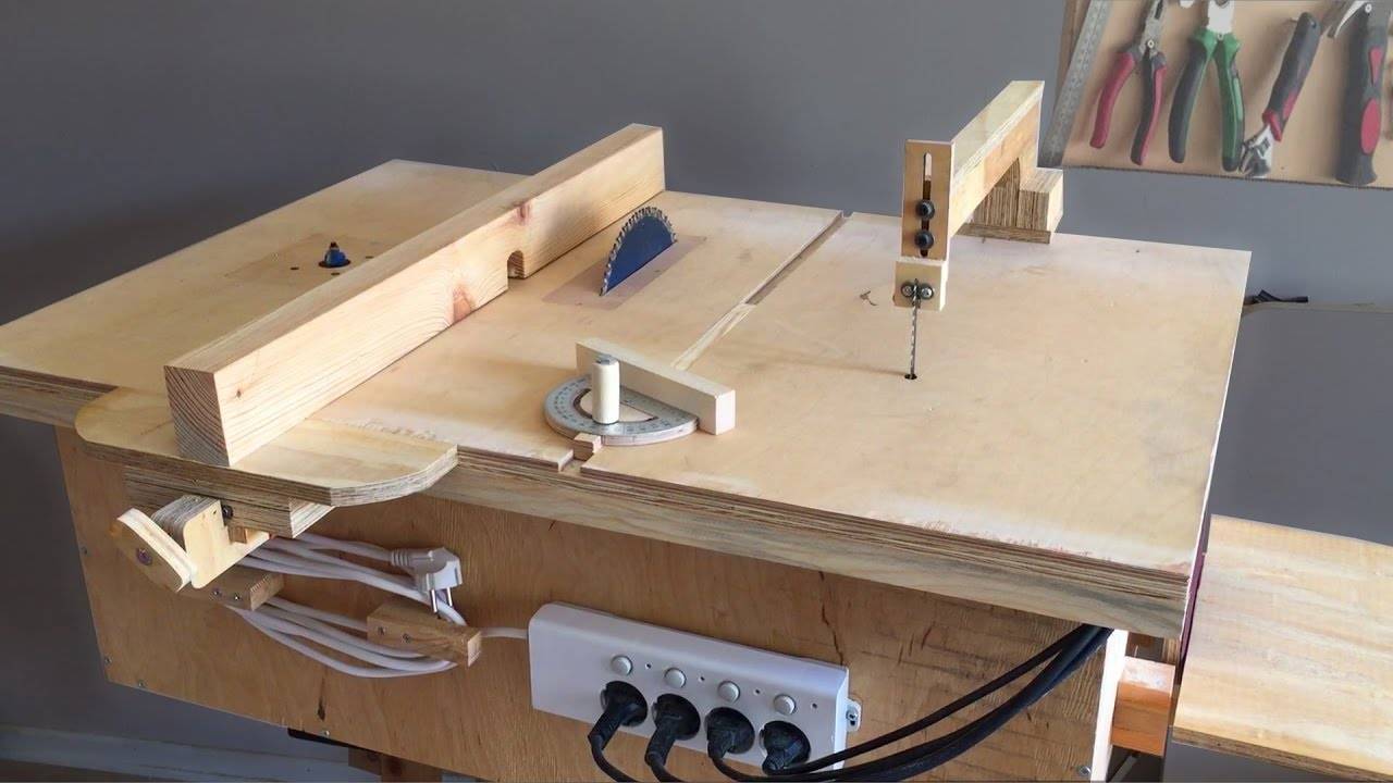 Building 4 in 1 Workshop (homemade Table saw, Router Table, Disc Sander, Jigsaw Table)