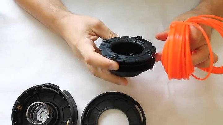 Как поменять леску в триммере