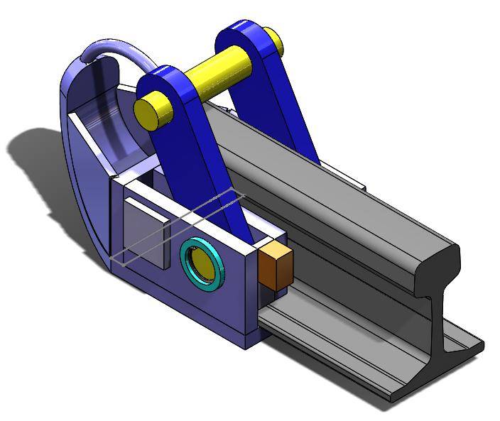 Рельсовый захват чертеж