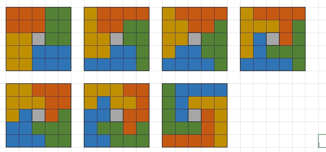3 способа разрезать квадрат