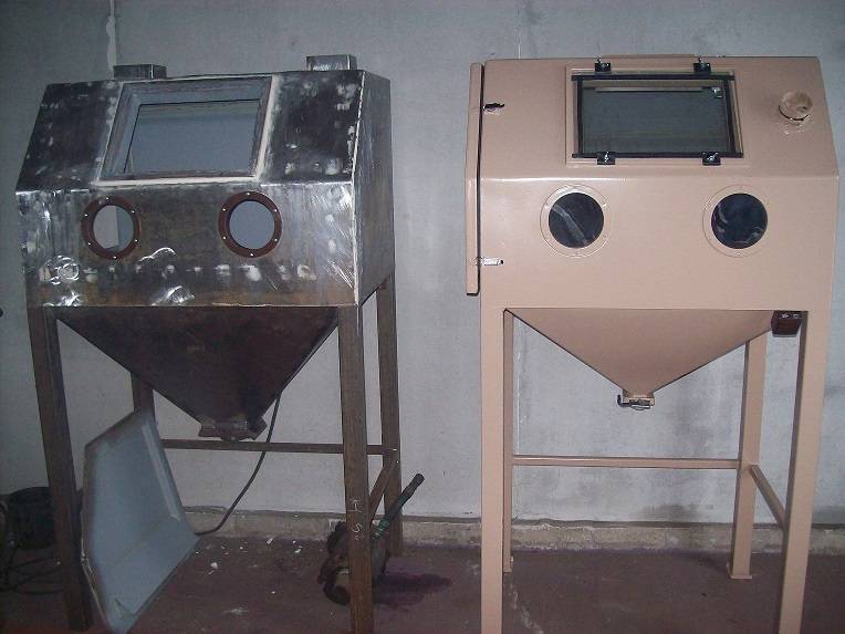 Как самому сделать камеру для пескоструйной обработки