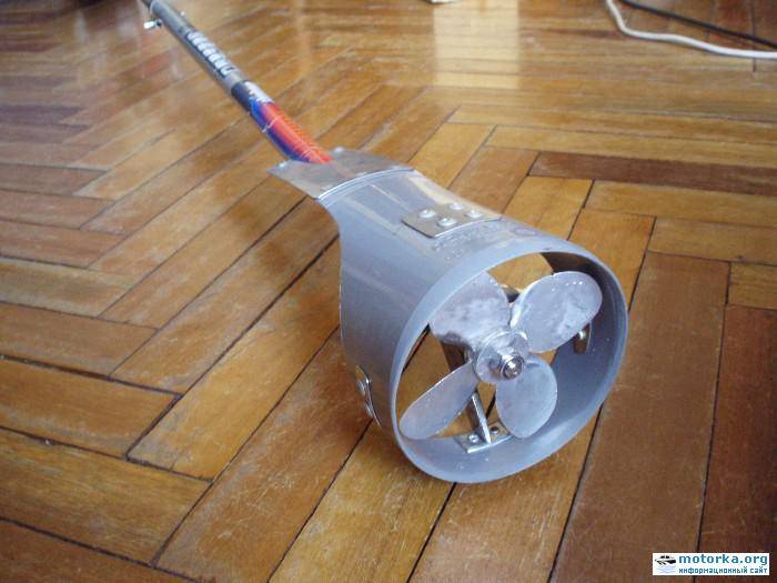 Как переделать газонокосилку под лодочный мотор