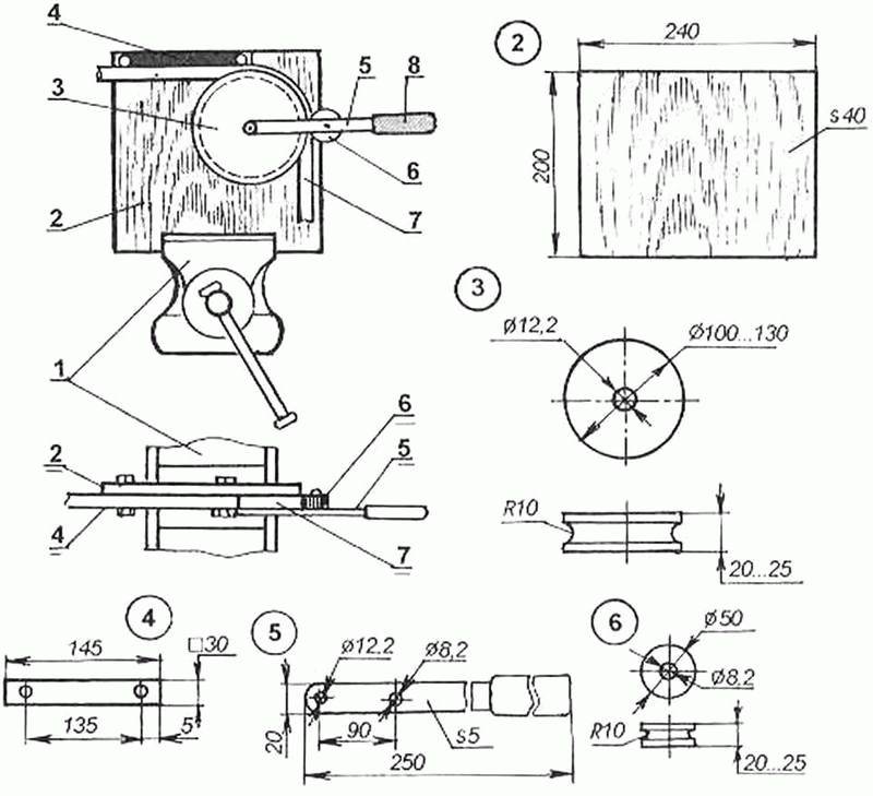 Станок торсион своими руками чертежи и размеры