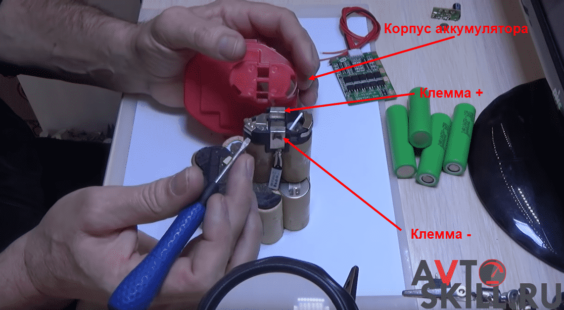 Терморезистор в аккумуляторе шуруповерта схема подключения