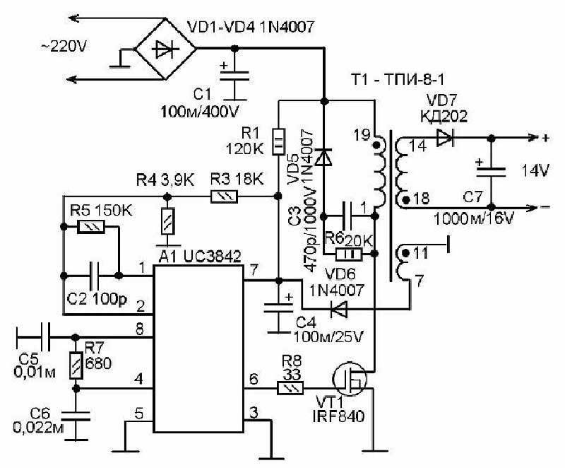 Питание шуруповерта от сети из электронного трансформатора схема