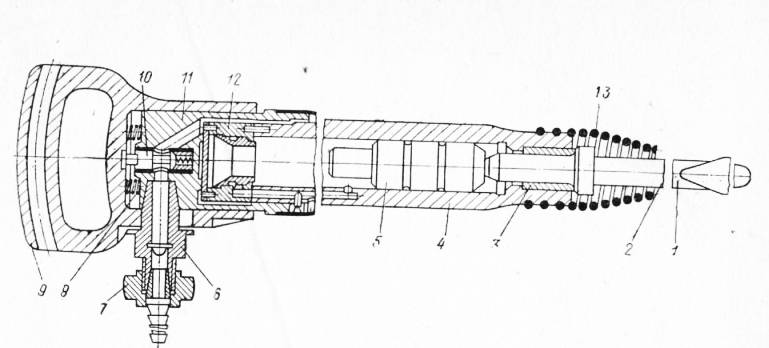 Отбойный молоток схема