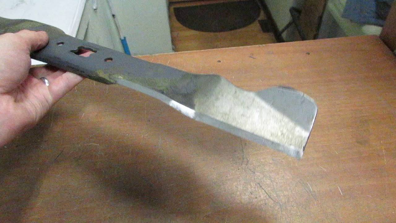 Как самостоятельно заточить ножи в газонокосилке