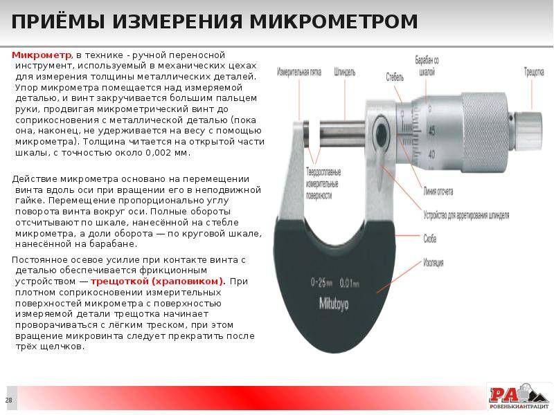 Как правильно пользоваться микрометром