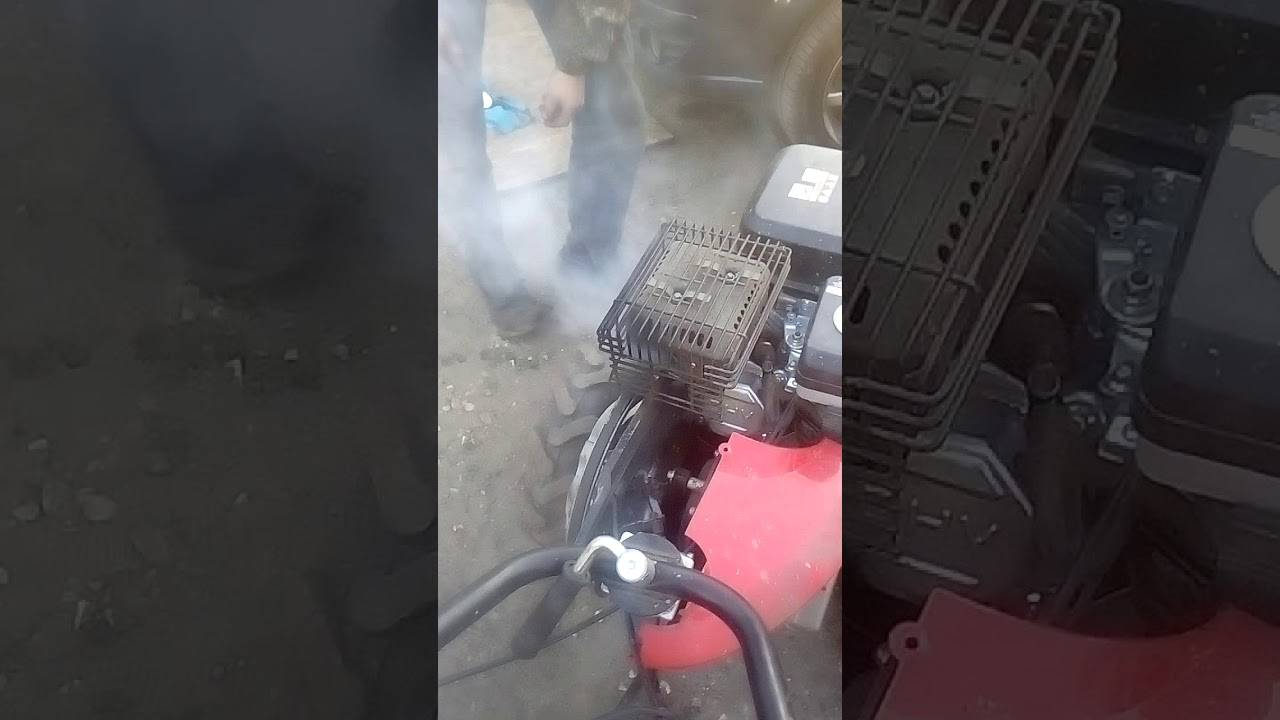 Бензиновый мотоблок дымит видео почему дымит - клуб строителей