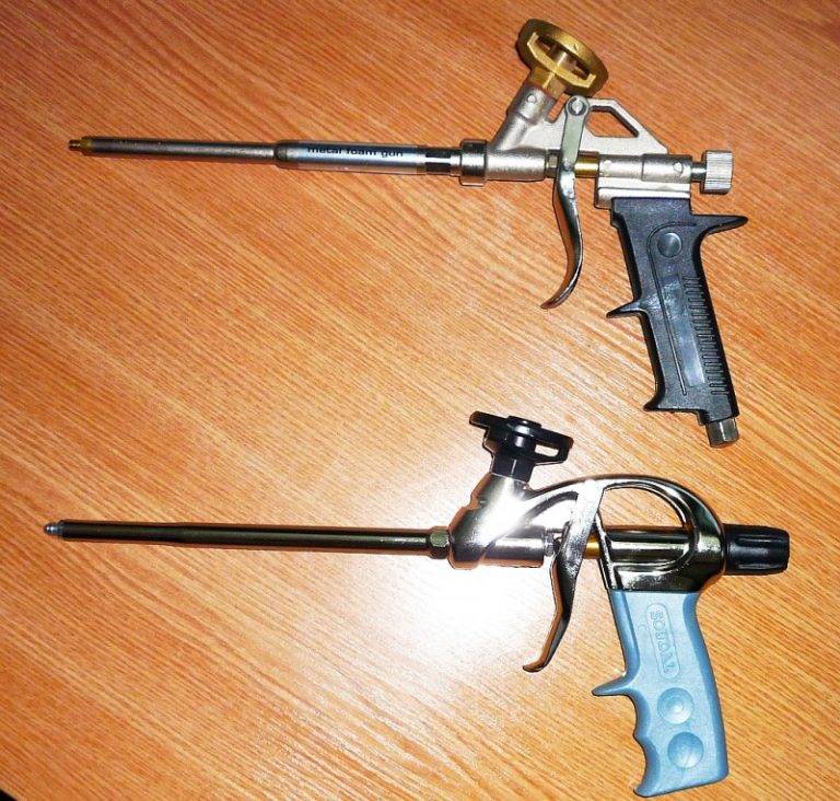 Использование монтажной пены: с пистолетом, без пистолета, расход, как правильно наносить