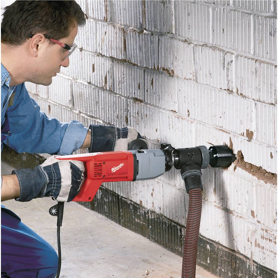 Как правильно сверлить бетонную стену ударной дрелью
