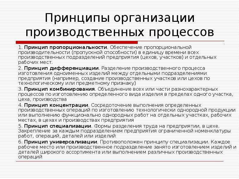 Типы формы и методы организации производства на предприятии презентация