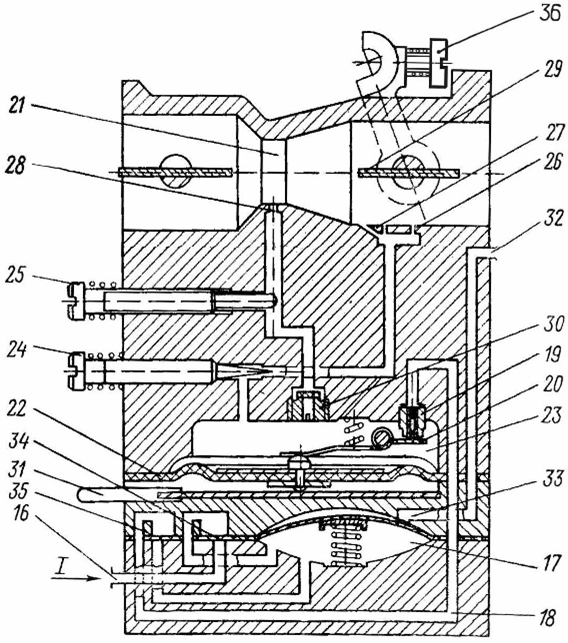 Схема работы карбюратора бензопилы