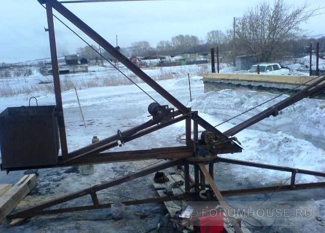 Кран своими руками: самодельный, подъемный, как сделать, для поднятия грузов, строительства, чертежи