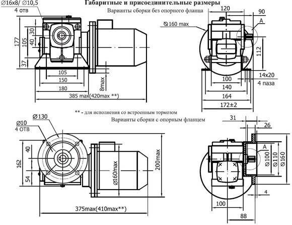 Типы и установка мотор-редукторов: инструкция +видео