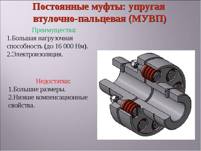 Изображенная на рисунке компенсирующая цепная муфта имеет следующие характеристики