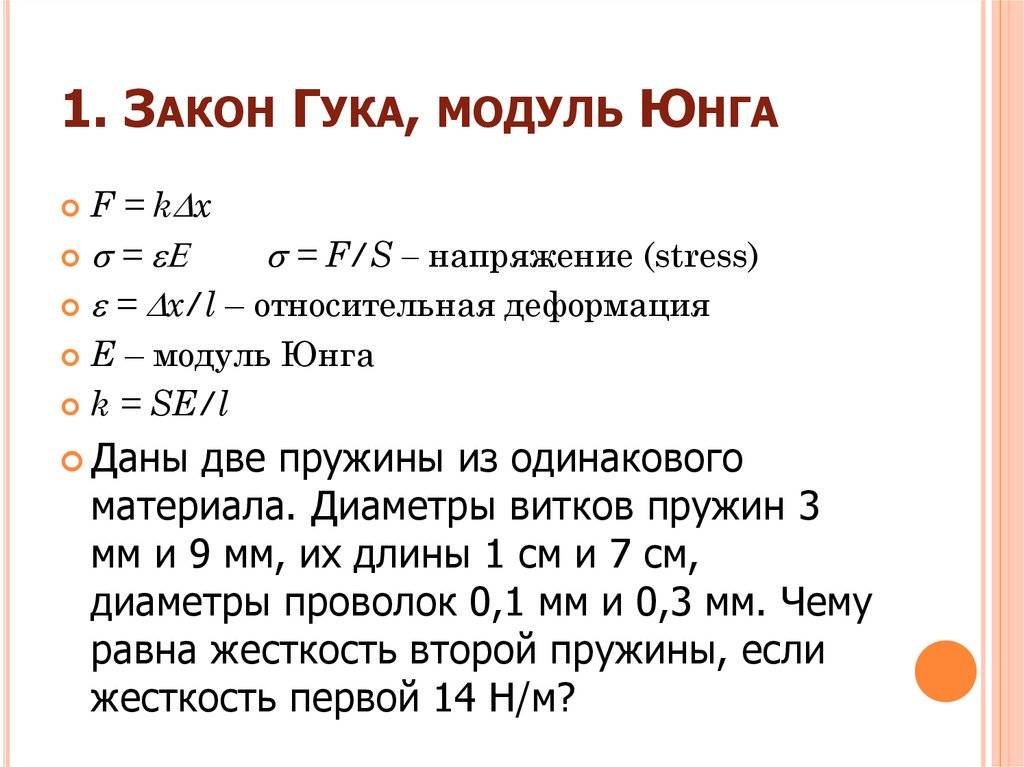 Модуль упругости нержавеющей стали