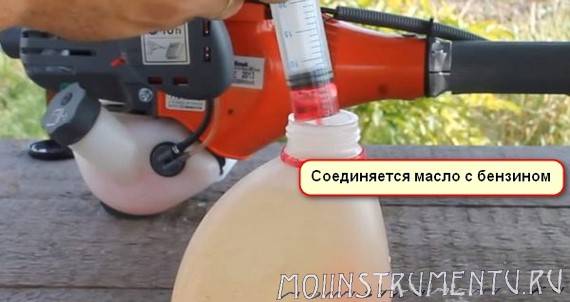 Каким маслом разводить бензин для триммера • evdiral.ru