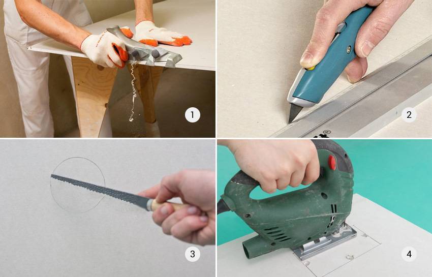 Как резать гипсокартон в домашних условиях - инструкция для начинающих, чем резать гипсокартон