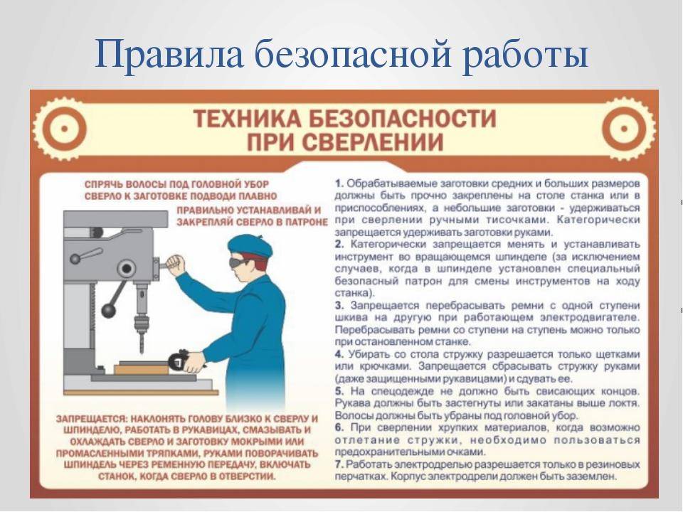 Техника безопасности при выполнении проекта по технологии