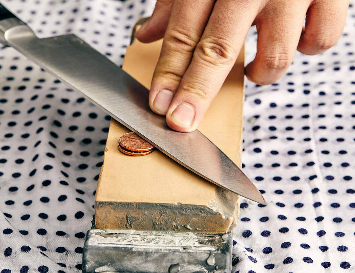 Заточка ножей на точильном станке: оборудование, правила, шлифовка