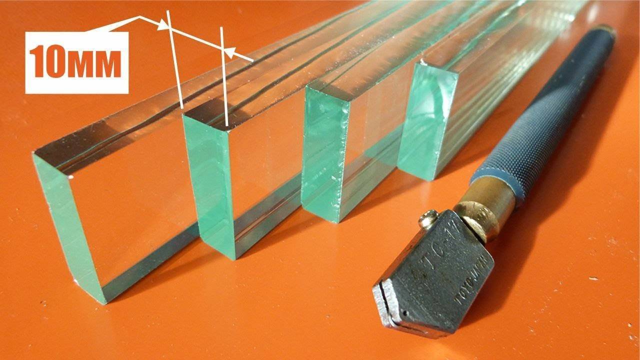 Резка стекла в домашних условиях – особенности работы со стеклорезом и без него. как резать стеклорезом: секреты мастерства как правильно резать рифленое стекло