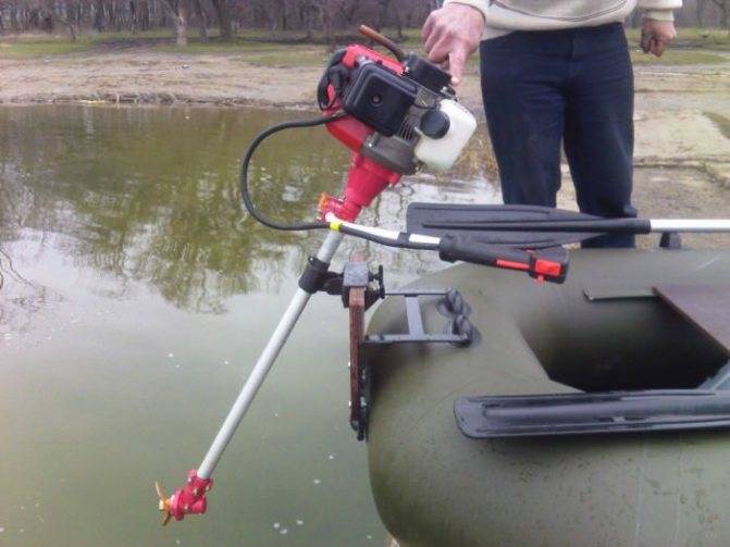 Как сделать мотор для лодки из бензокосы — ловись рыбка